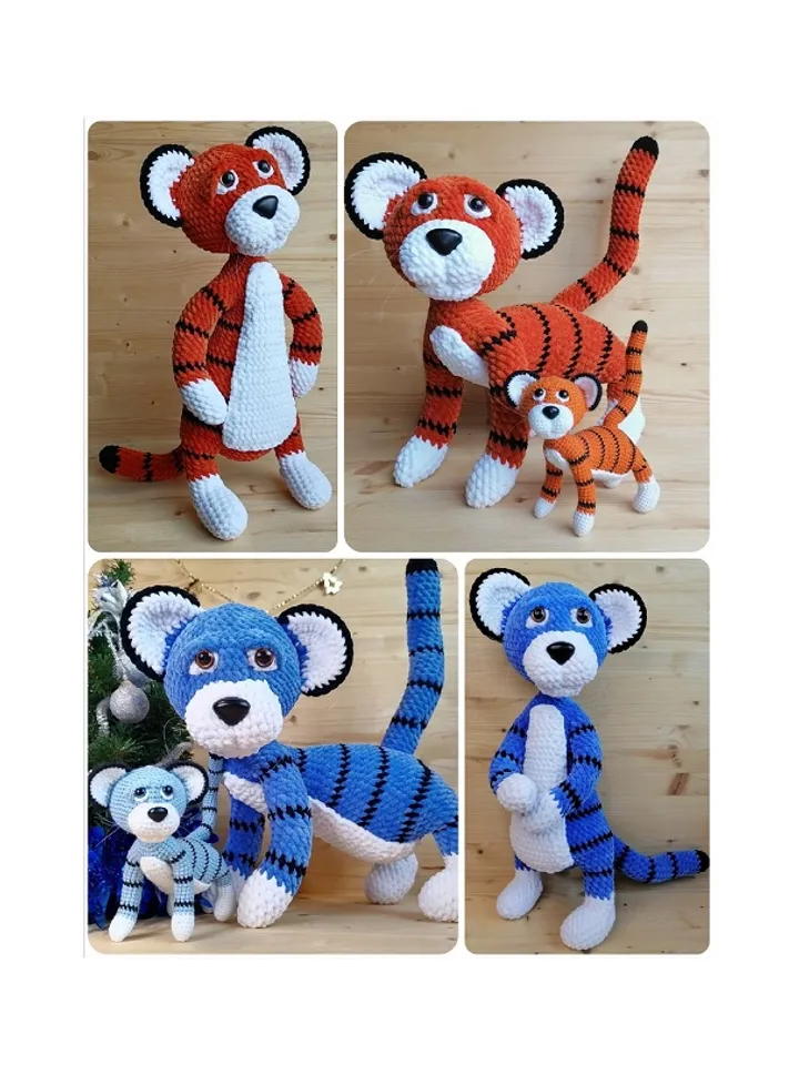 Crochet pattern Tiger cub - digital pattern PDF