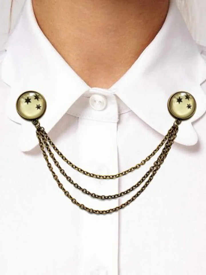 Harry Potter Three Stars Collar Brooch