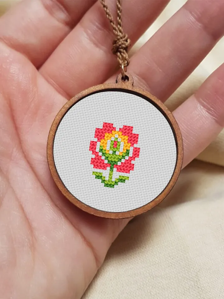 Folk flowers cross stitch pattern PDF download Tiny flower sampler cross stitch, Mini floral pattern digital PDF, Scandinavian folk #P43