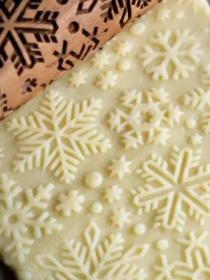 russian Embossed rolling pin for cookies, gingerbread, dough, kitchen roller, wooden rolling pin for cookies, gift