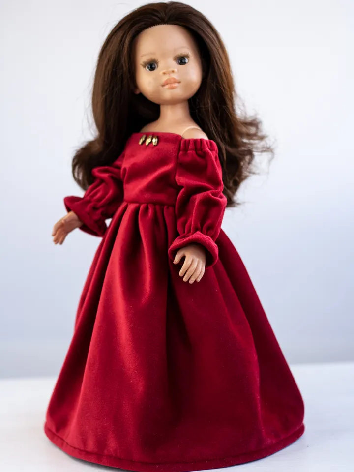 Paola Reina doll dress, Dianna Effner Little Darling clothes, 13 inch doll clothing, 32 cm dolls, waist 13 - 14,5 cm