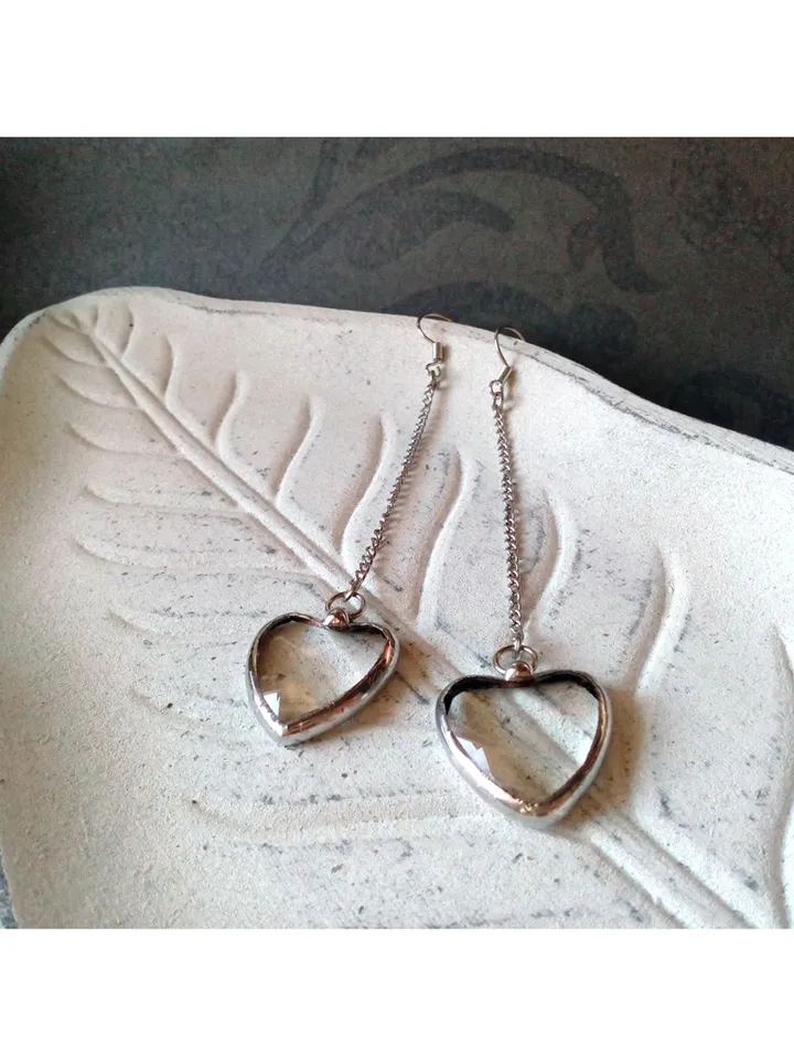 HEART earrings, Valentines, valentine earrings, love earrings, st valentine day, cool earrings, kawaii earrings