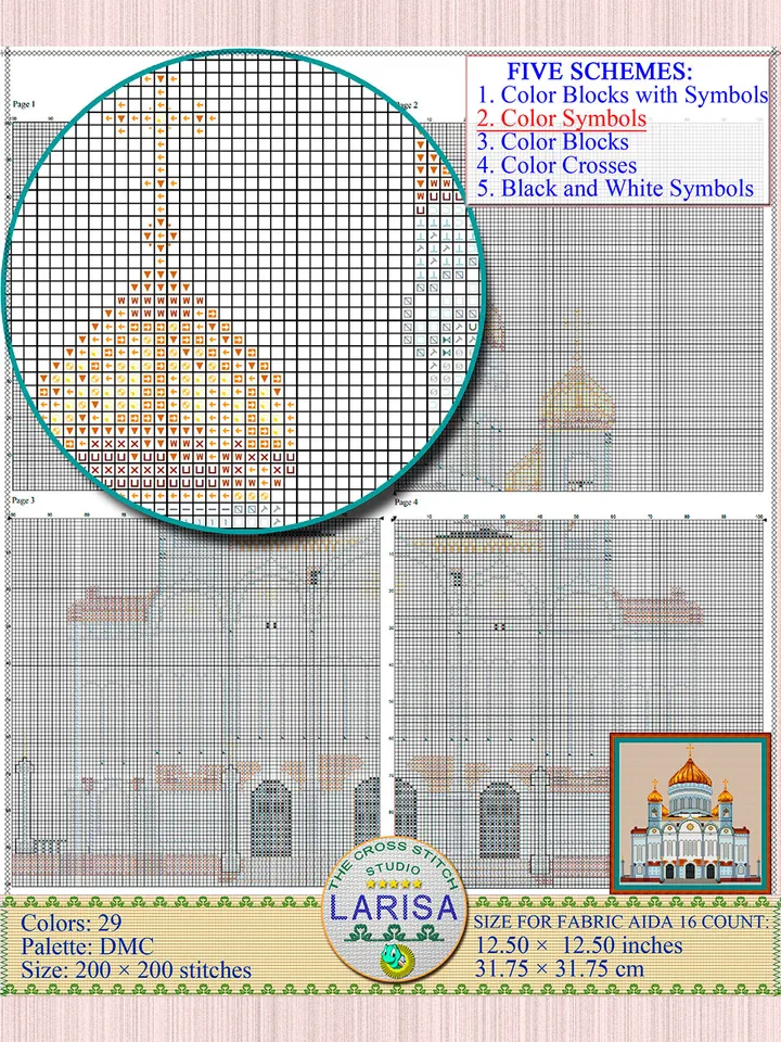 Cathedral Of Christ The Saviour Cross Stitch Pattern