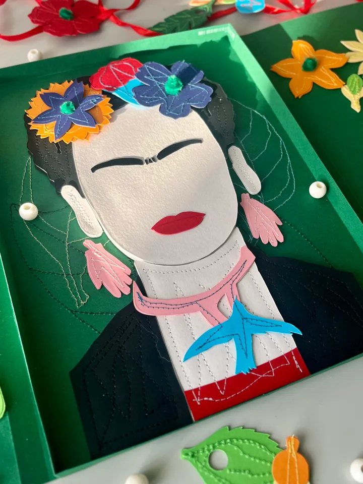Set famous artists Frida Kahlo