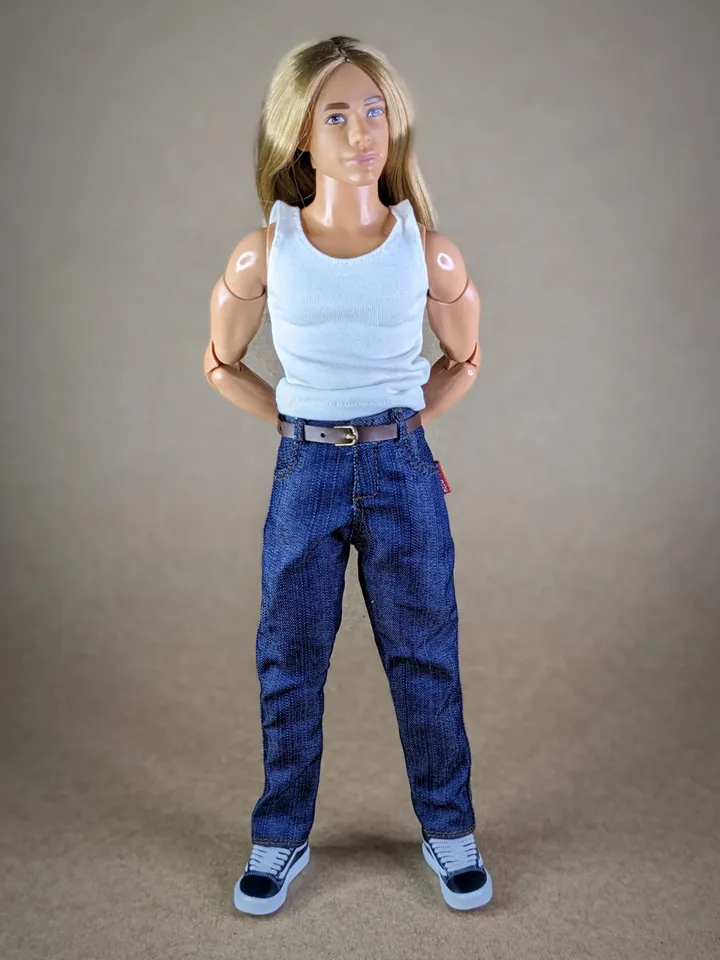 Classics blue jeans for 1/6 scale fashion male doll (Regular body)