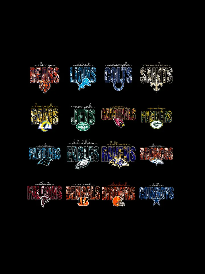 Bundle NFL Skull Halloween PNG, NFL Halloween PNG, NFL Team Halloween PNG, Football America Halloween PNG