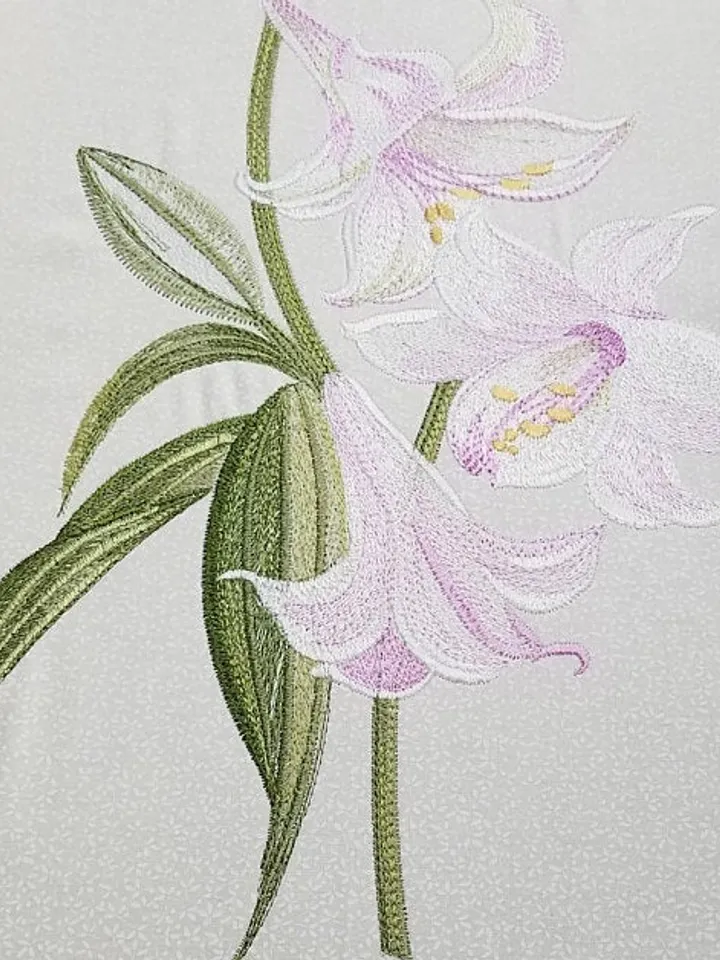 Lilies 10x12 Machine Embroidery Design DIGITAL EMBROIDERY