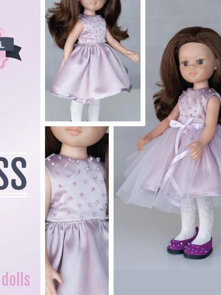 Paola Reina dress, shoes, underwear, 13 inch doll clothes, Paola Reina clothes, 32 cm doll clothes, Dress Paola Reina