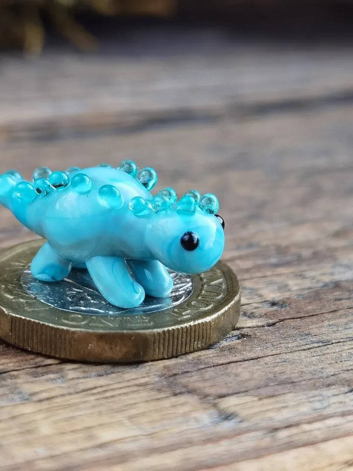 DINOSAUR ORNAMENTS Dinosaur figurine Glass dinosaur decor Miniature Dinosaur gift Dino figurine Glass figurines Tiny glass animals Terrarium