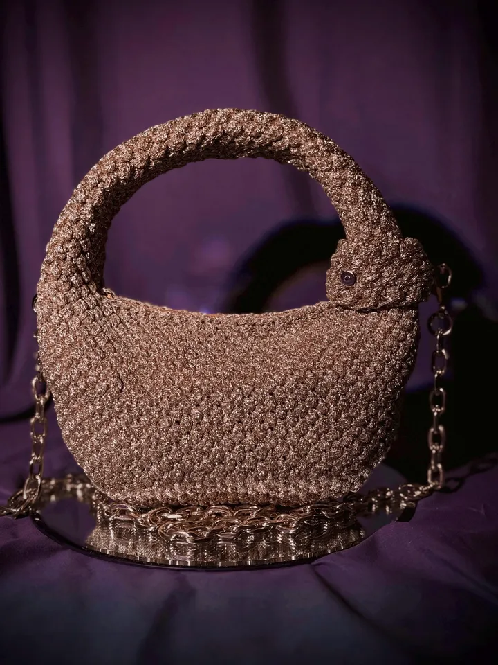 Crochet pattern hobo handbag PDF digital instant download and video tutorial, small purse, shoulder mini bag, top handle, eco friendly shopp