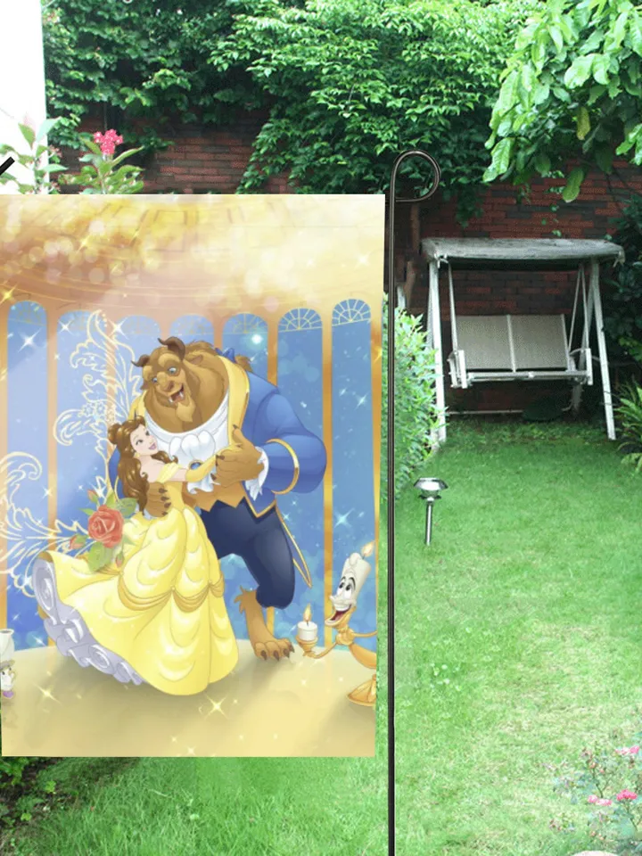 Beauty And The Beast Garden Flag