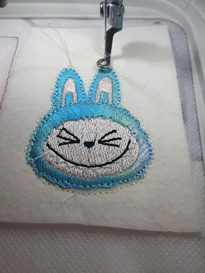 ITH Labubu Monster Elf Keychain Embroidery Design Set (6 Styles