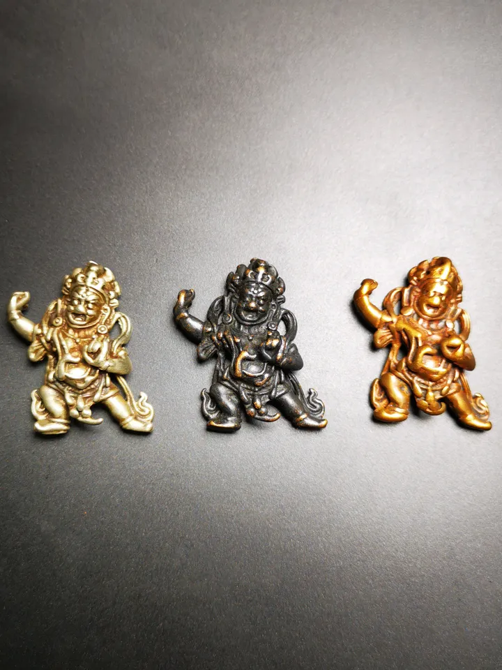Gandhanra Handmade Vajrapani Amulet,Tibetan Tantric Buddhism Statue,the Protector and Guide of Gautama Buddha
