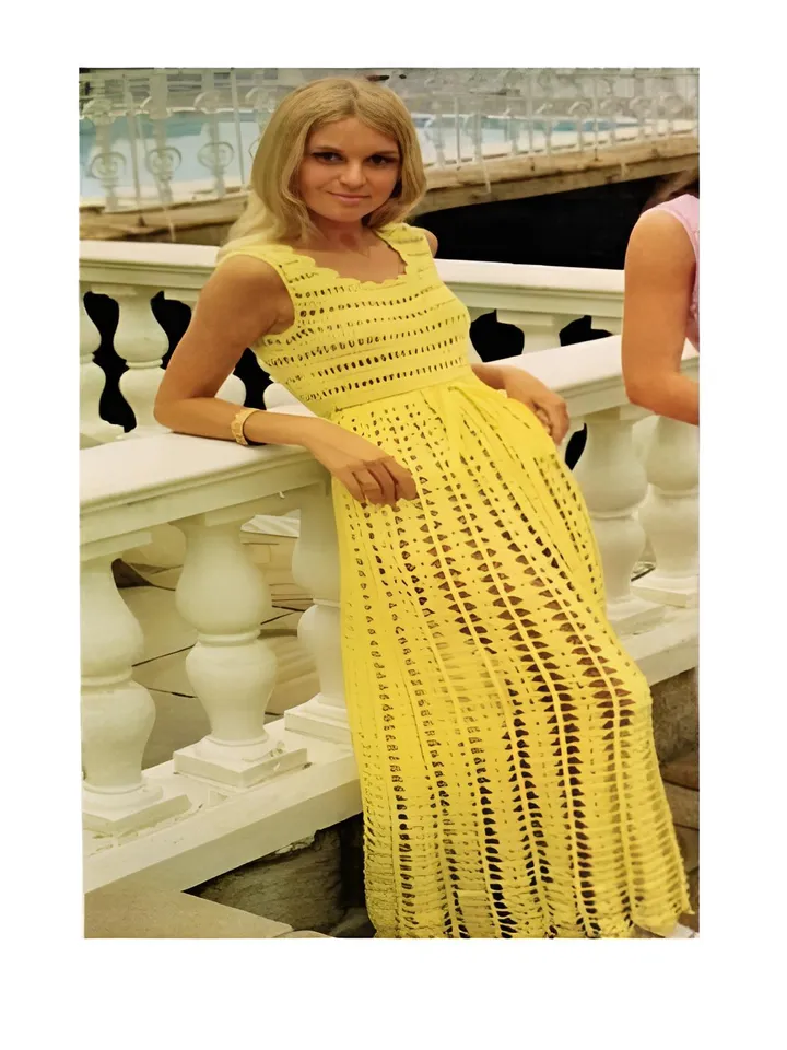 Dress crochet pattern, long dress crochet pattern, summer dress crochet