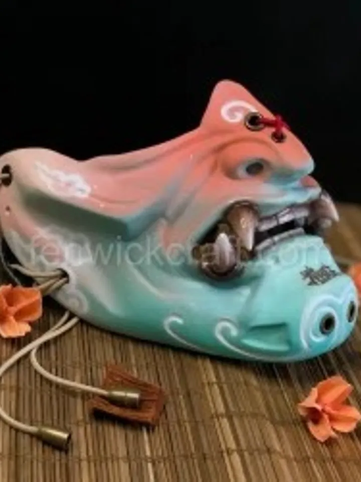 Japanese Demon Mask White