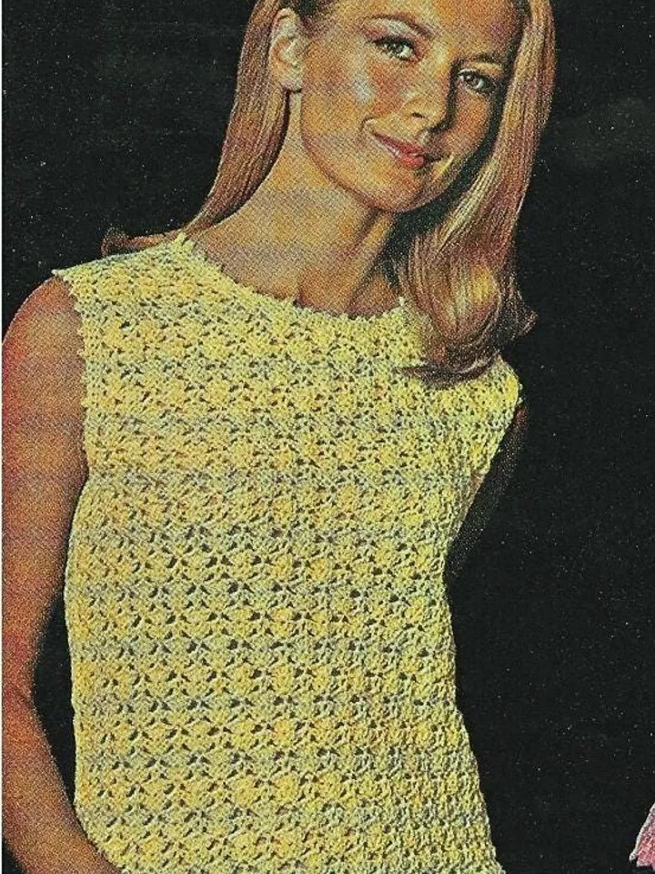 Top crochet pattern pdf, lace top pattern, sleeveless tank top, T-shirt crochet pattern instant download