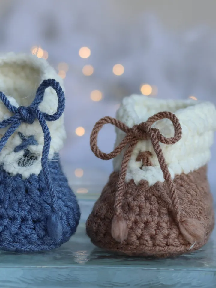 Baby Booties, Infant Shoes, Crochet socks, slippers, Crib shoes, Baby boy gift