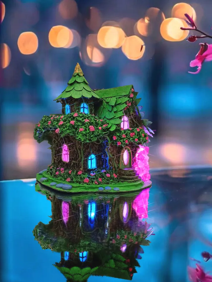 Night light "Elves House" Fairy house Kids lamp Bedroom lamp