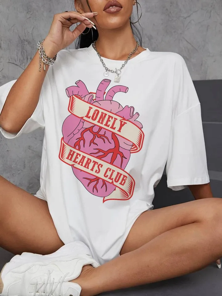 Lonely Hearts Club, Anti Valentines Day Png, Retro Valentine's Day Png, Trendy Valentine’s Day, Vday shirt png,Groovy Valentines