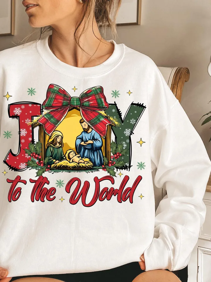 Christian Christmas Png, Joy To The World Png, Coquette Jesus Christmas Png, Baby Jesus Png, Bible Verse Png, Nativity Png, Oh Holy Night