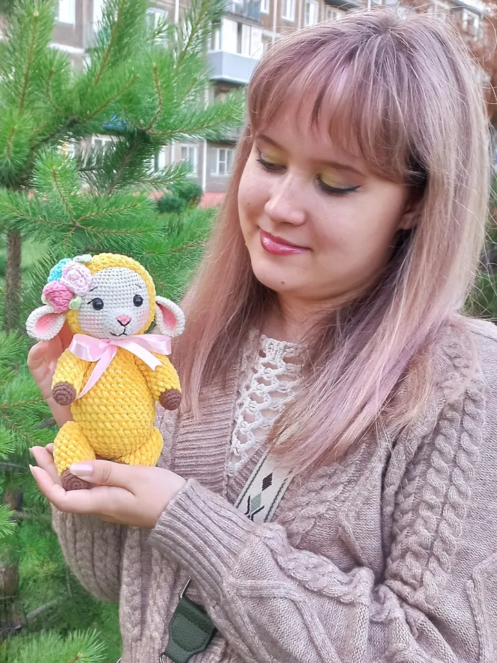 Sheep crochet pattern PDF in English Amigurumi toy crochet tutorial