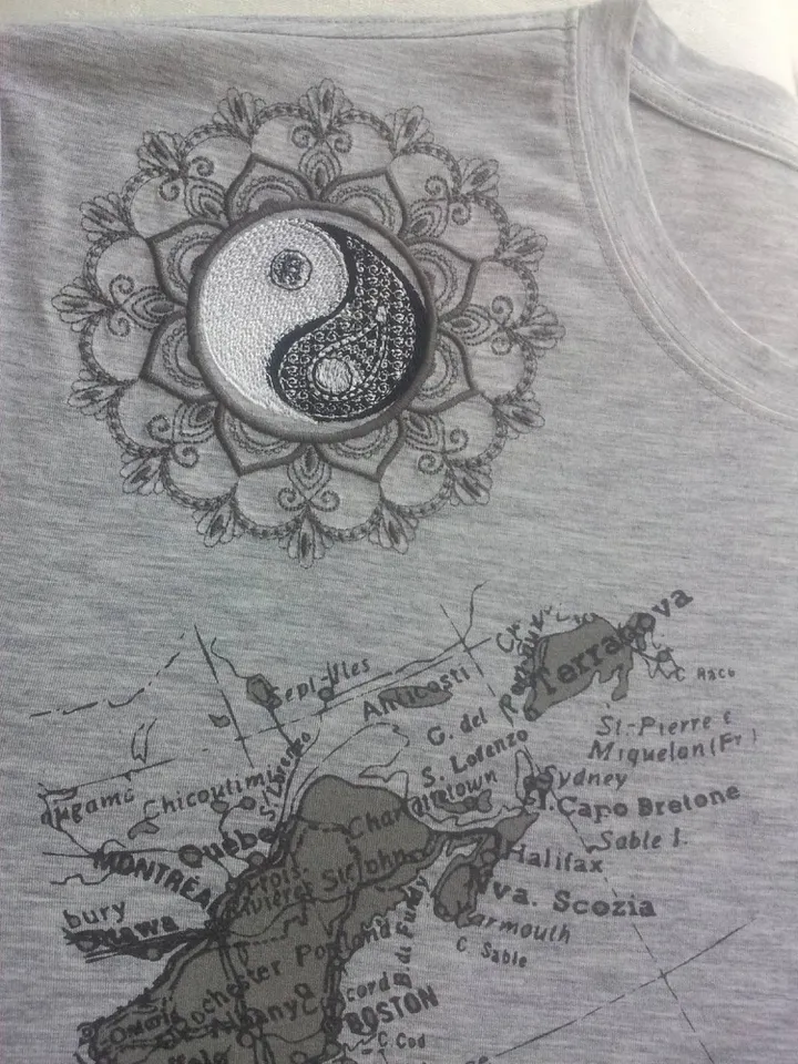 Yin Yang 2 options Embroidery Design DIGITAL EMBROIDERY