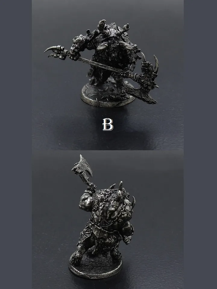 Tauren tribe, tin miniatures, tabletop wargaming fantasy miniature figures.