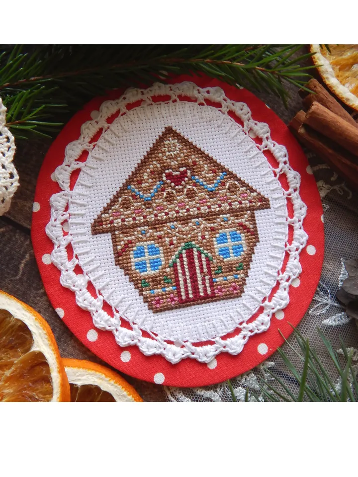 Gingerbread House cross stitch pattern