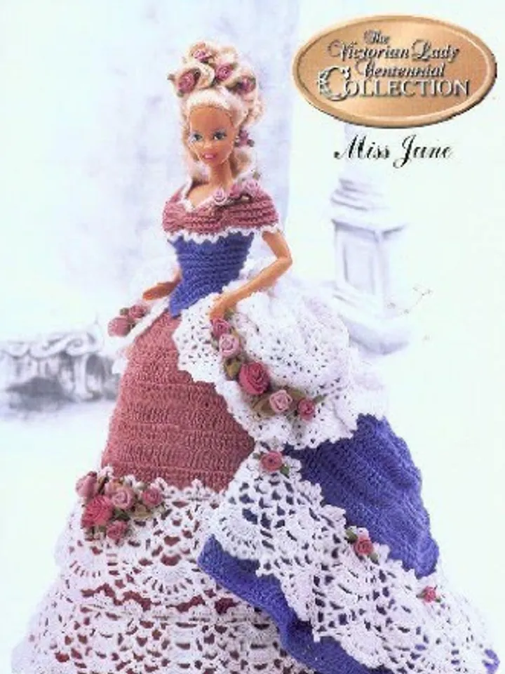 Vintage Barbie Dress Crochet Pattern for Dolls 11-1/2" Digital Download PDF
