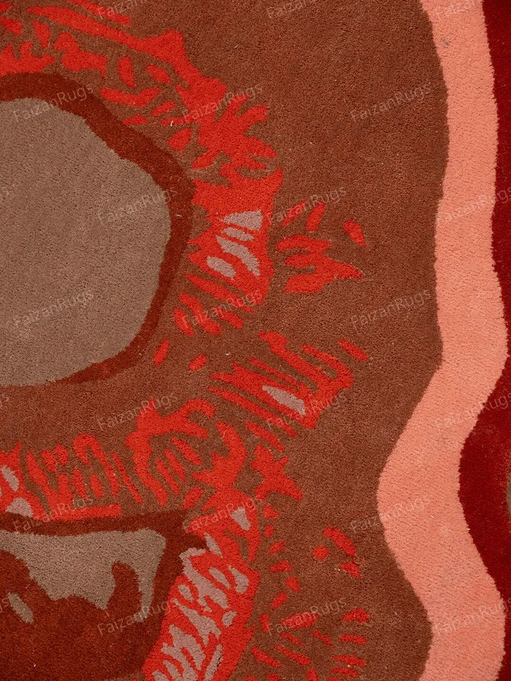 Ameba Shape Hand tufted rug 100% wool for kids room, living room, bed room in any size 4x4,5x5,6x6,8x8,9x9,10x10Hurry up guys!!!