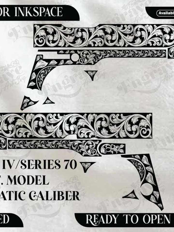 COLT MK/IV .45 Caliber Laser Engraving Design Files (Digital Download) I can make any custom design.