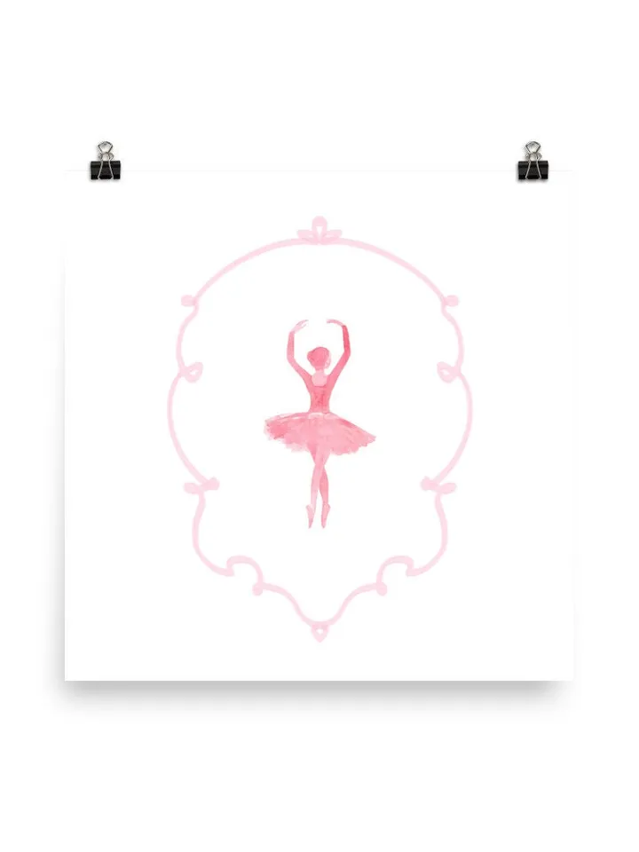 Pink Set Of 4 Ballet Nursery Wall Art Prints, Watercolor Painting, Kids Ballet Prints, Blush Ballerina, Girls Ballet Prints, Vintage Dance