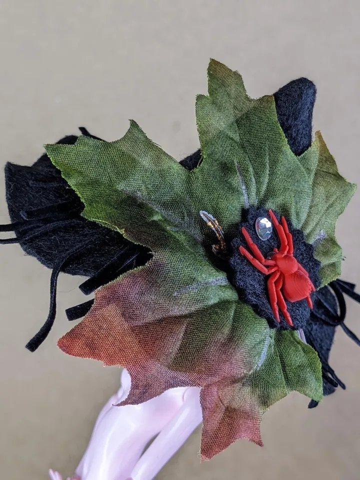 Halloween witch hat for 13 cm doll head