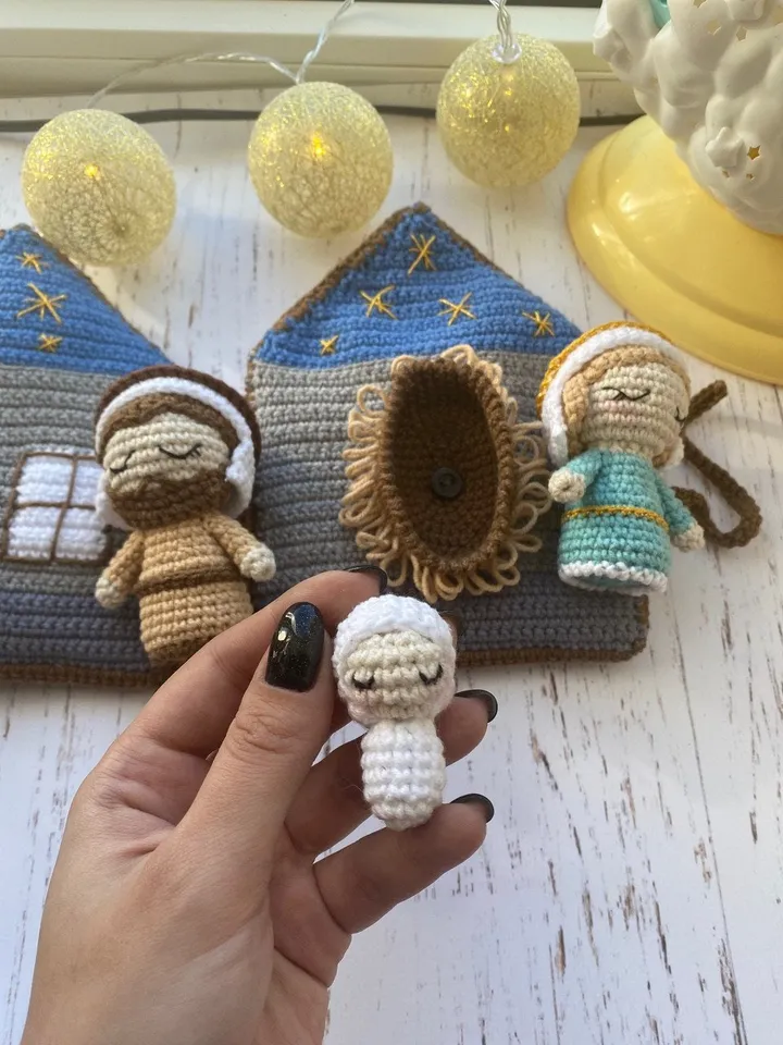 PDF Crochet Pattern Nativity Book, Christmas Crochet Pattern, Doll Crochet, Amigurumi Crochet Ornament, Christmas Nativity, Christmas Decor
