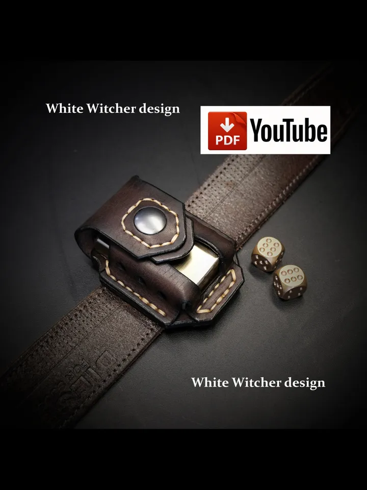 Zippo belt Case "ZEUS"- leather pattern PDF. EDC42