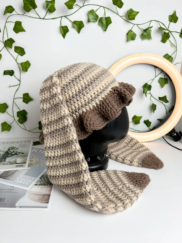 Crochet Cute Bunny Bucket Hat