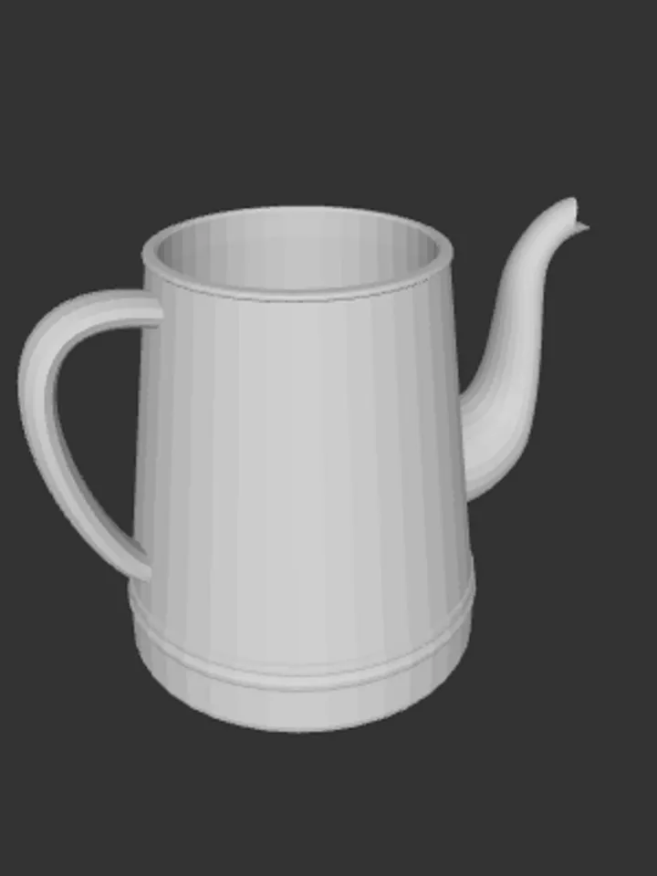 3D MODEL Miniature teapot without lid model ready to print