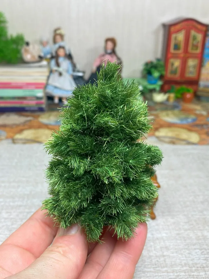 Tutorial. 7 ways to create trees for the Christmas holidays. Dollhouse miniature. Christmas.
