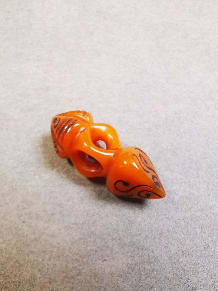 Gandhanra Handmade Tibetan Pendant Bead,Bone Carved Spacer Bead for Mala,Phurba Amulet,Prayer Beads Accessories