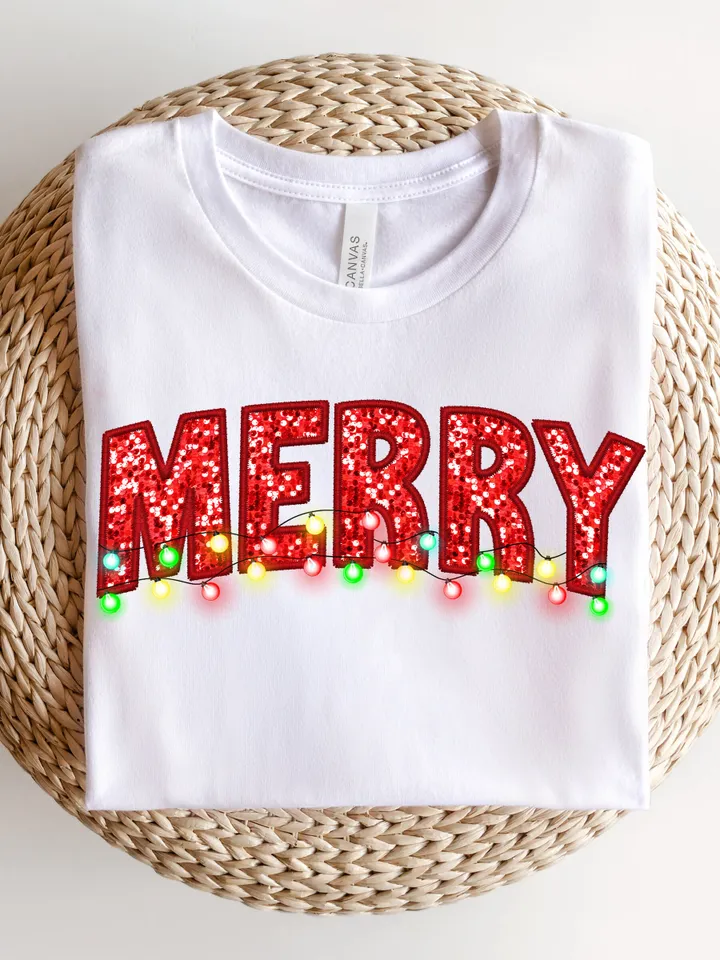 Merry Christmas embroidery  Png, Merry Varsity, Faux Glitter Stars Sublimation Christmas Shirt Design, Digital Download | Christmas png