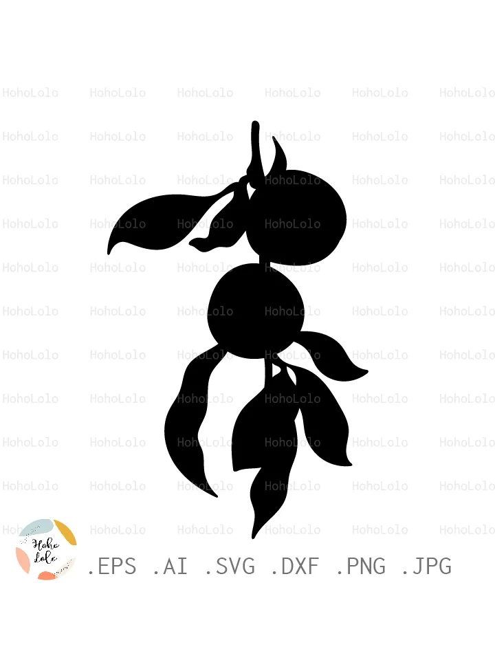 Peach Svg, Apricot Svg, Peach Silhouette, Peach Cricut, Apricot Stencil, Apricot Template Dxf, Peach Clipart Png