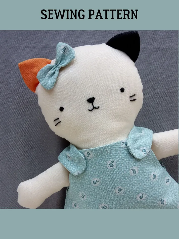 Cat Doll Sewing Pattern PDF