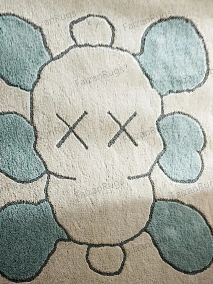 Kaws rugs, Handmade rug, Case rugs, handmade, Living room rug, Dining , Hallway rug, Multi color rug, Kaws rug, kaws theme, kaws, 3x5,5x7