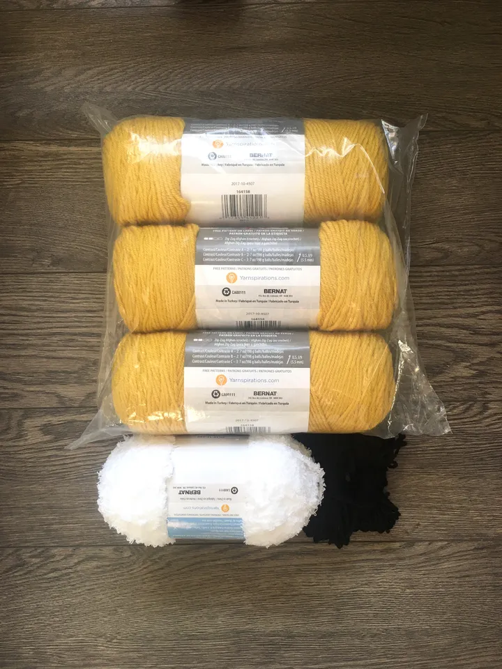 KNIT KIT - Fuzzy Sheep Baby Blanket, DIY Knit Baby Blanket, Baby Gift, 2 Sizes
