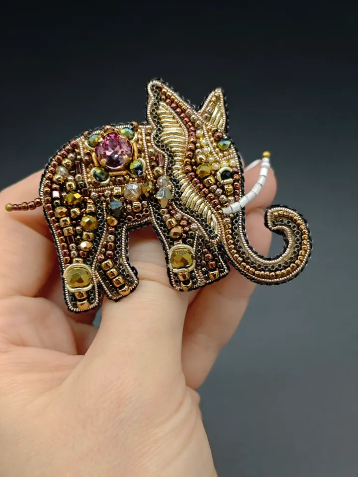 Elephant Brooch