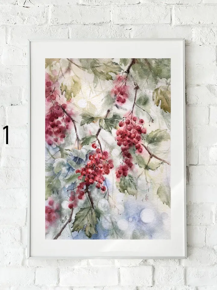 Flowers Watercolor Prints Set of 4 Floral Postcards