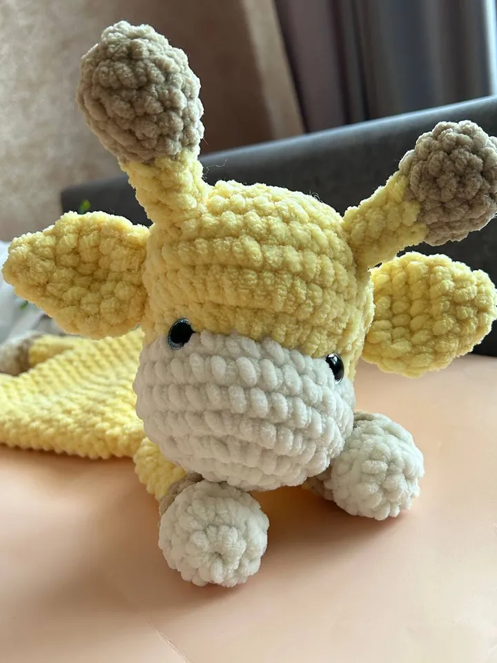 Crochet giraffe snuggler pattern Crochey giraffe lovey pattern Amigurumi giraffe plushie pattern