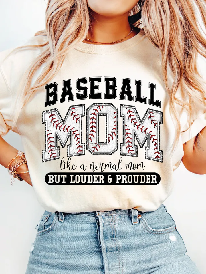 Baseball Mom PNG, Varsity, Distressed, Baseball  mama, Loud and Proud Baseball Mom, Sublimation Design Downloads