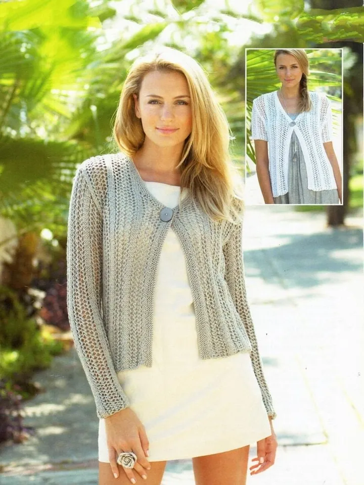 Cardigan pattern , knitting patterns , Summer cardigan, lace knit cardigan PDF