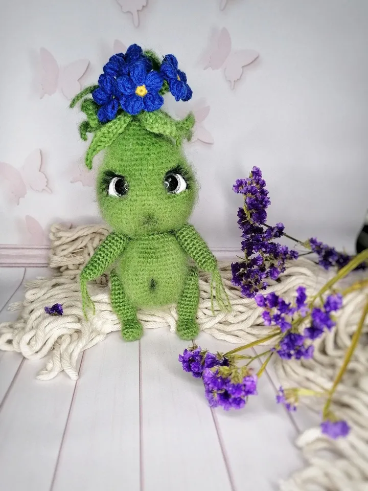 PDF Crochet Plant Amigurumi Pattern, Cute Rose Flower Doll Cactus Toy, Crochet Home Decor, Amigurumi Flower Spring and Valentine’s Gift